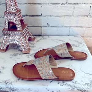 Chelsea Moreland beautiful sandals for lady of golden stones Size 7.5